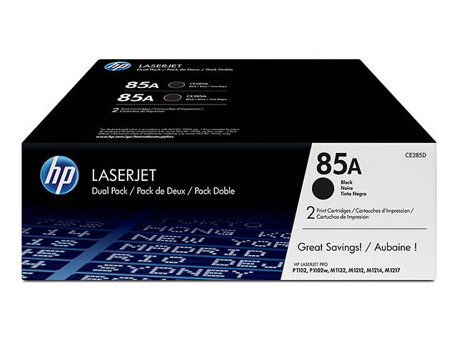 HP (ORIGINAL) - HP 85AD Noir Pack de 2 Cartouches de toner originales CE285AD