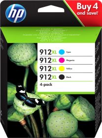 Cartouche compatible HP 912XL - pack de 4 - noir, jaune, cyan, magenta Pas  Cher | Bureau Vallée