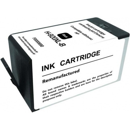 HP (COMPATIBLE PREMIUM) - HP 920XL Noir Cartouche d'encre remanufacturée CD975AE Qualité Premium