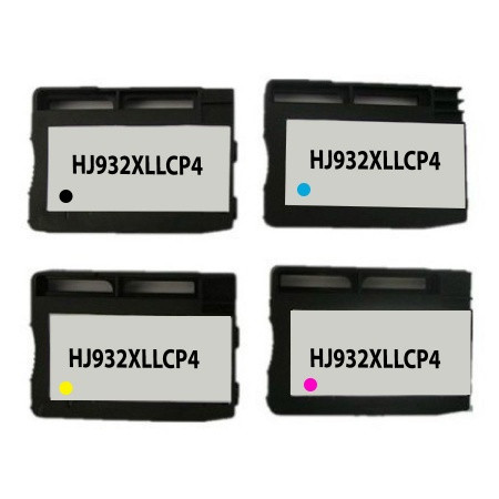 HP (COMPATIBLE) - HP 932XL-HP 933XL Lot de 4 Cartouches d'encre génériques C2P42AE