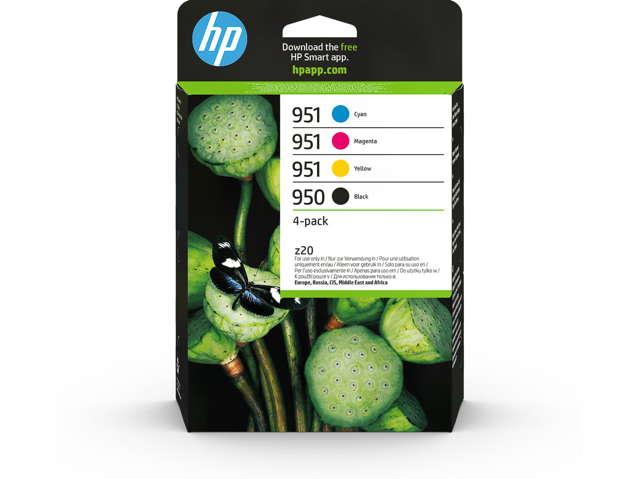 HP (ORIGINAL) - HP 950-HP 951 Pack de 4 cartouches d'encre originales 6ZC65AE