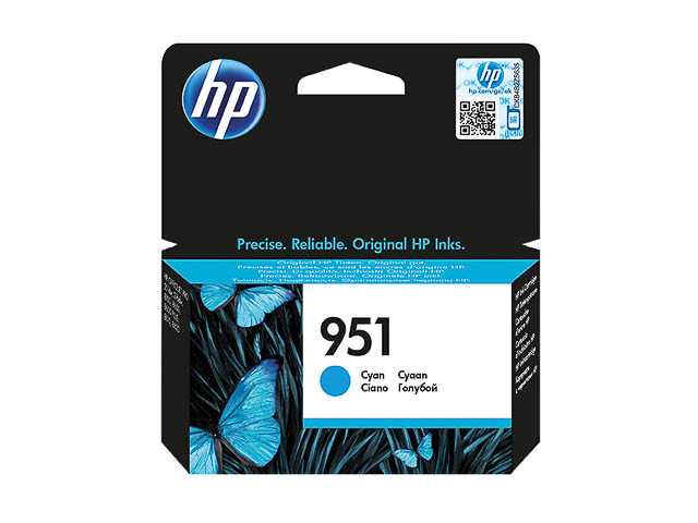 HP (ORIGINAL) - HP 951 Cyan Cartouche d'encre originale CN050AE