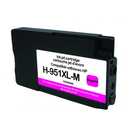 HP (COMPATIBLE PREMIUM) - HP 951XL Magenta Cartouche d'encre remanufacturée CN047AE Qualité Premium