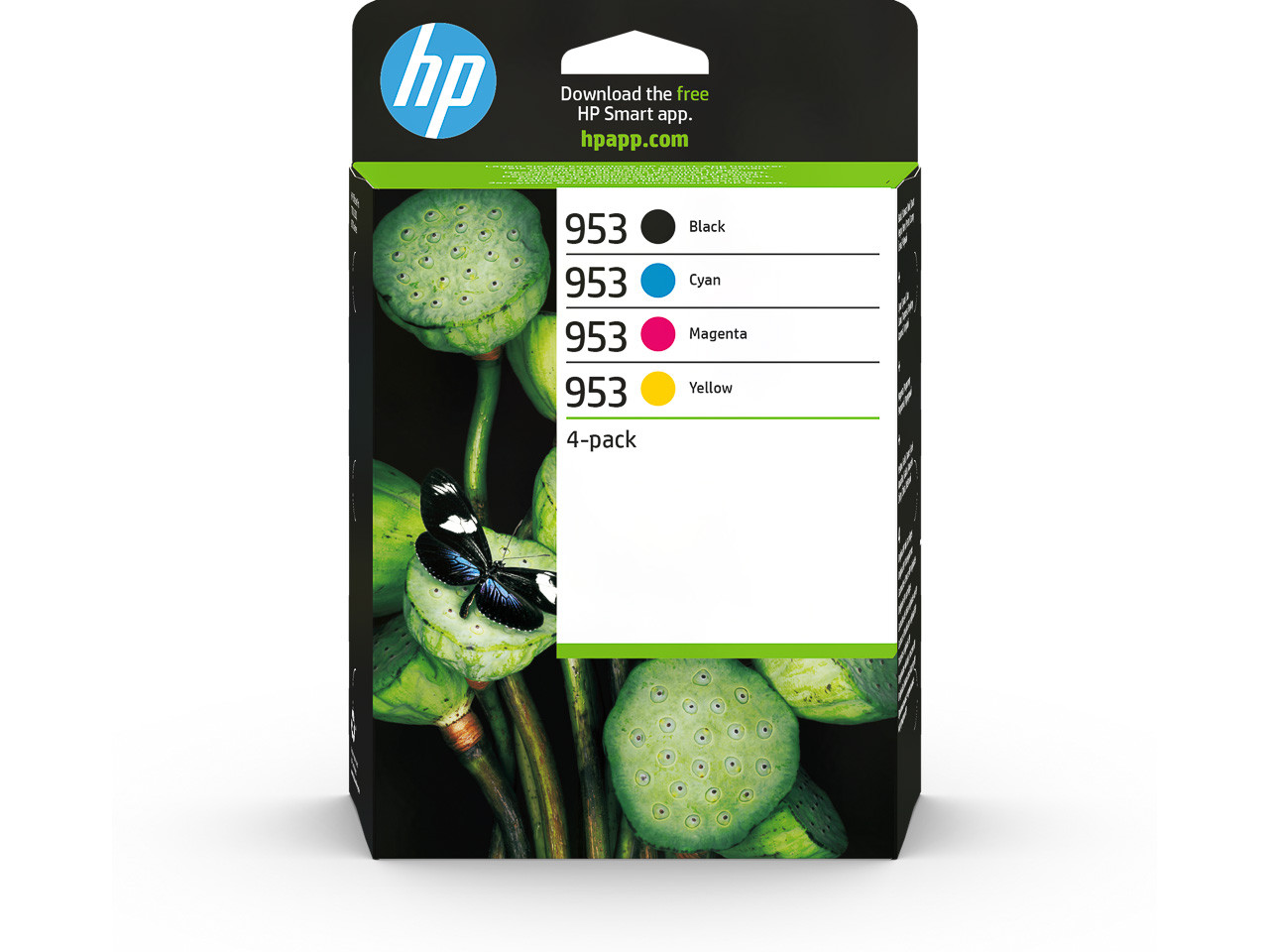HP ORIGINAL - HP 953 Pack de 4 Cartouches d'encre originales 6ZC69AE