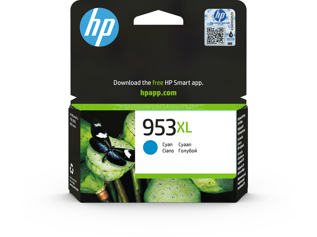 HP (ORIGINAL) - HP 953XL Cyan Cartouche d'encre originale F6U16AE