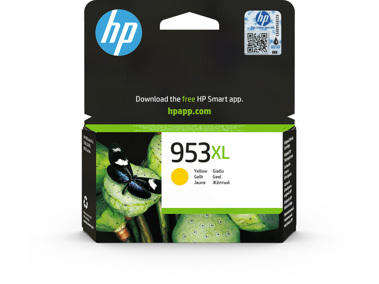 HP (ORIGINAL) - HP 953XL Jaune Cartouche d'encre originale F6U18AE