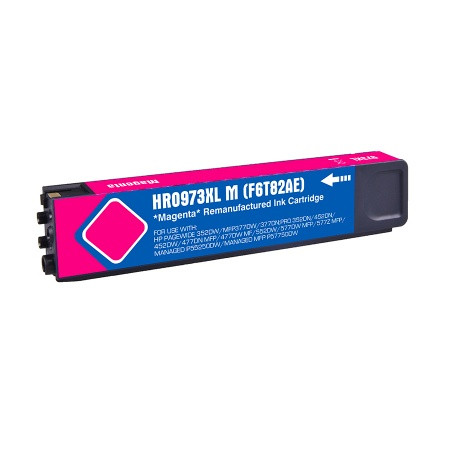 HP (COMPATIBLE PREMIUM) - HP 973X Magenta Cartouche d'encre remanufacturée F6T82AE Qualité Premium