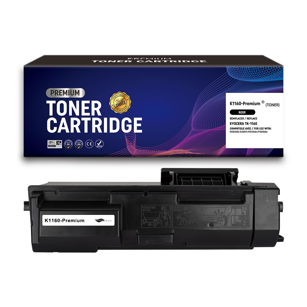 KYOCERA (COMPATIBLE PREMIUM) - Kyocera TK1160 Noir Cartouche de toner générique 1T02RY0NL0 Qualité Premium