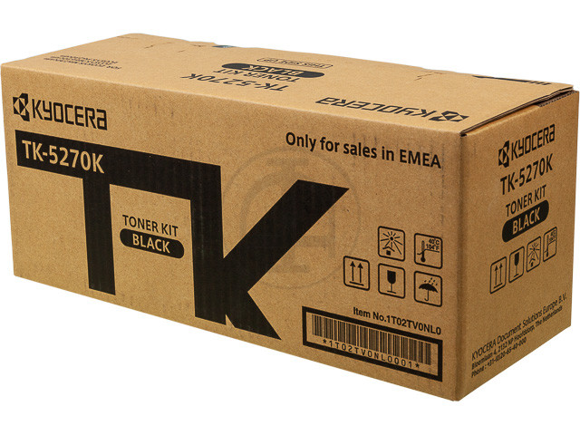 KYOCERA (ORIGINAL) - Kyocera TK5270K Noir Cartouche de toner originale 1T02TV0NL0