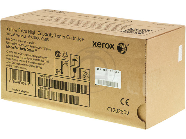 XEROX (ORIGINAL) - Xerox 106R03875 Jaune Cartouche de toner Versalink C500-C505