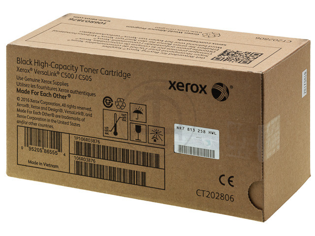 XEROX (ORIGINAL) - Xerox 106R03876 Noir Cartouche de toner Versalink C500-C505